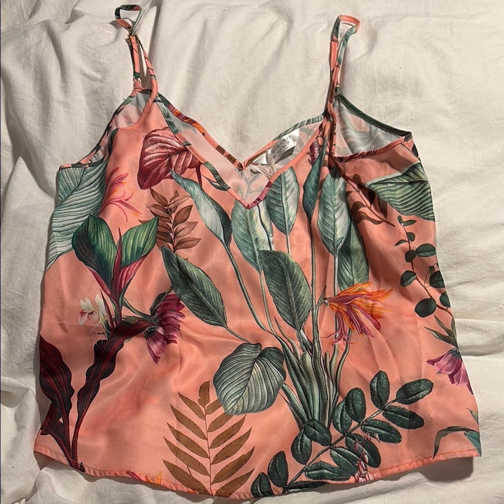 Tropical Floral Camisole Top